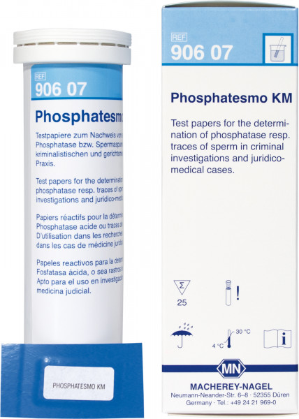 Phosphatesmo KM Pack of 25 test papers 15x30 mm
