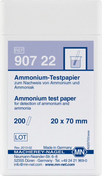 Ammonium test paper