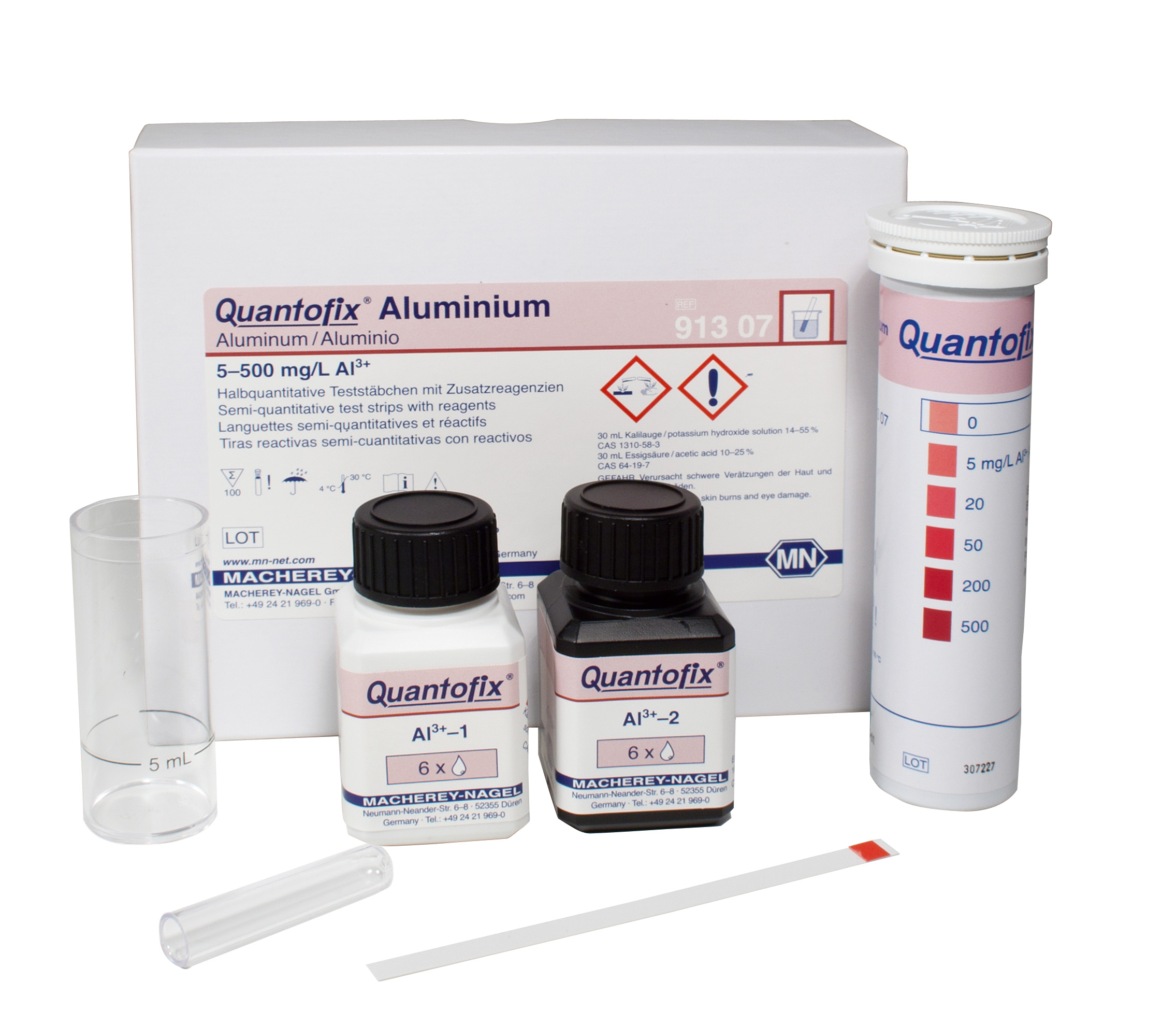 QUANTOFIX test strips Aluminium