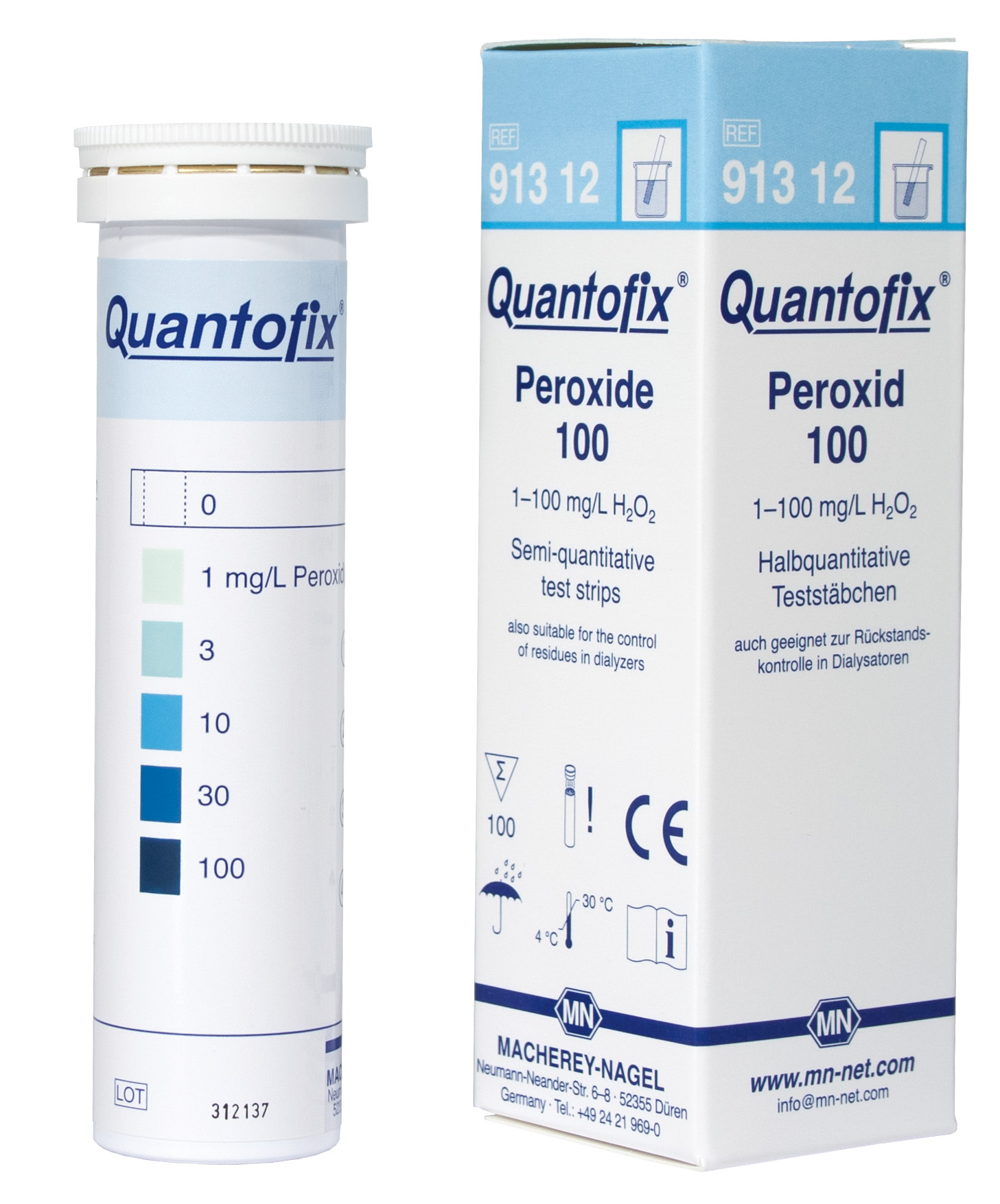 QUANTOFIX test strips Peroxide 100