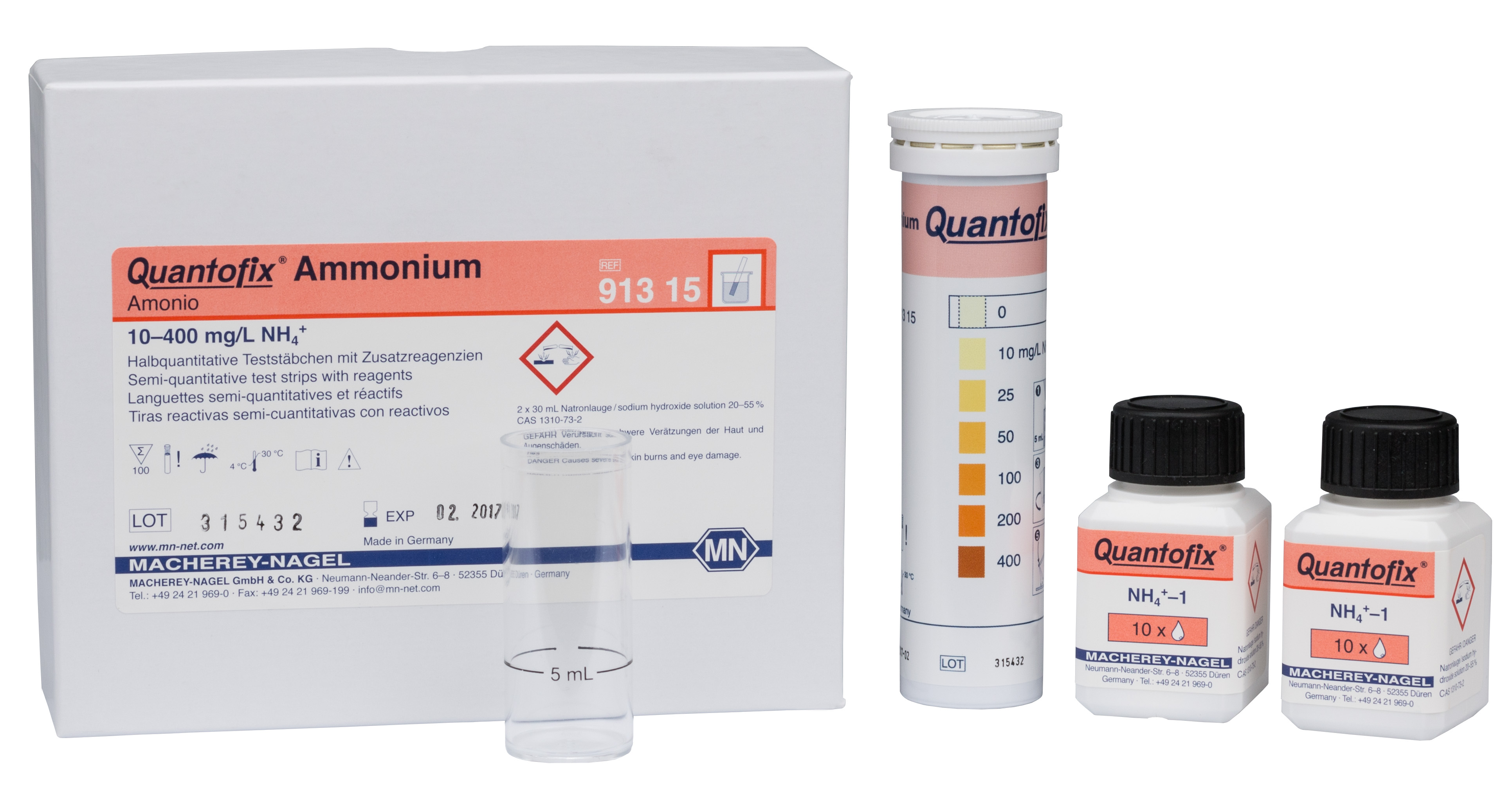 QUANTOFIX test strips Ammonium