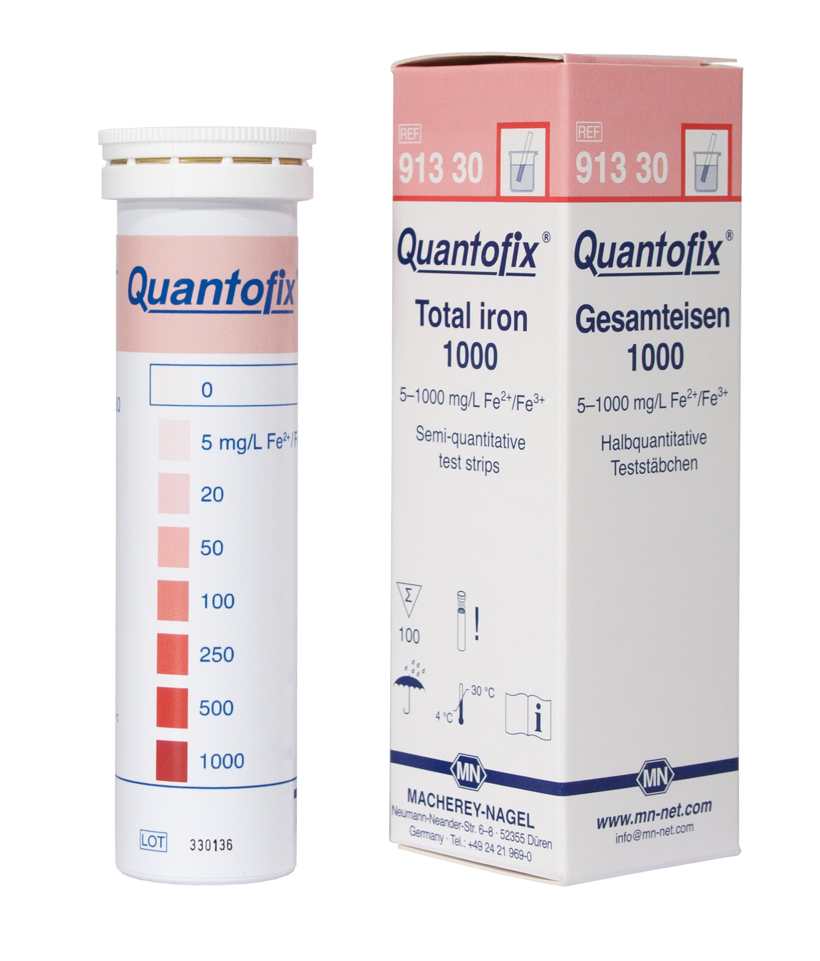 QUANTOFIX test strips Iron 1000