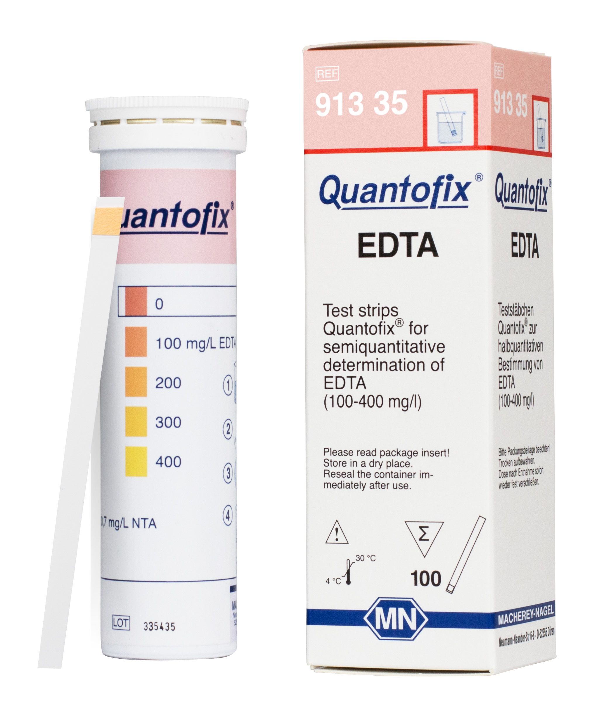 QUANTOFIX test strips EDTA