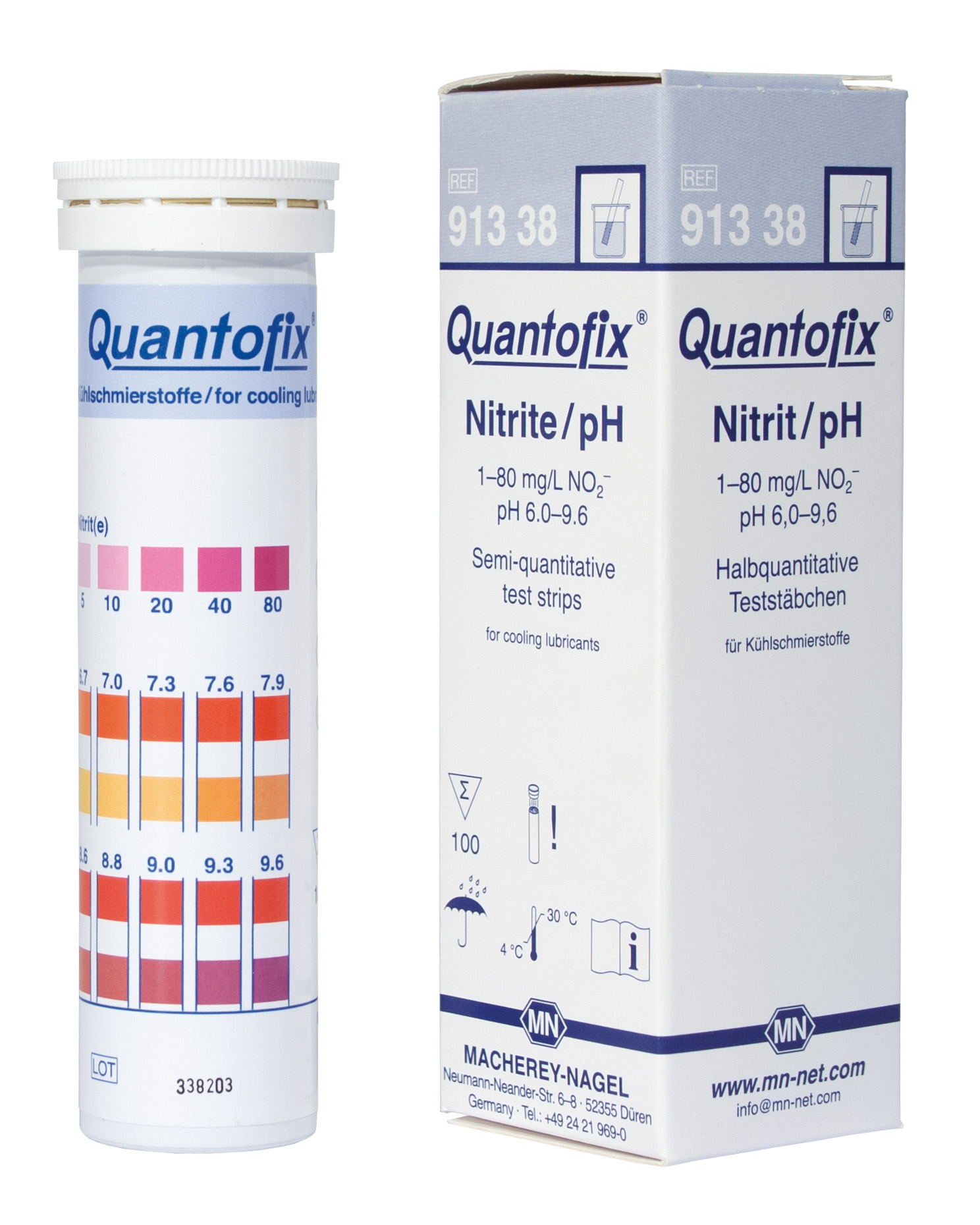 QUANTOFIX test strips Nitrite/pH