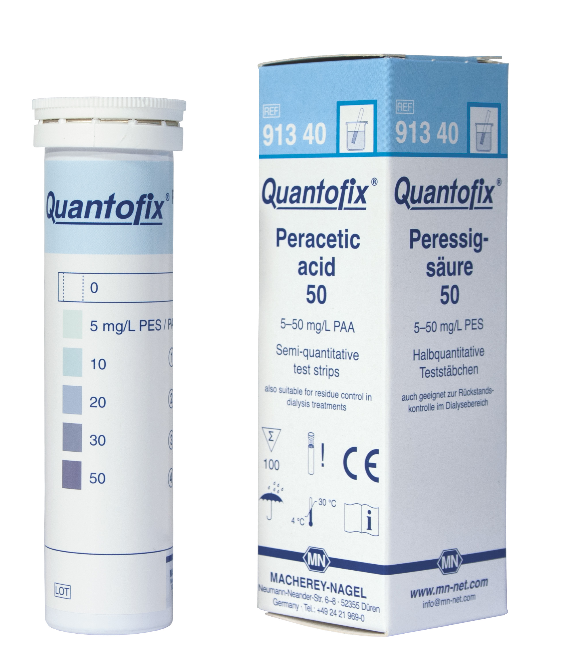 QUANTOFIX test strips Peracetic acid 50