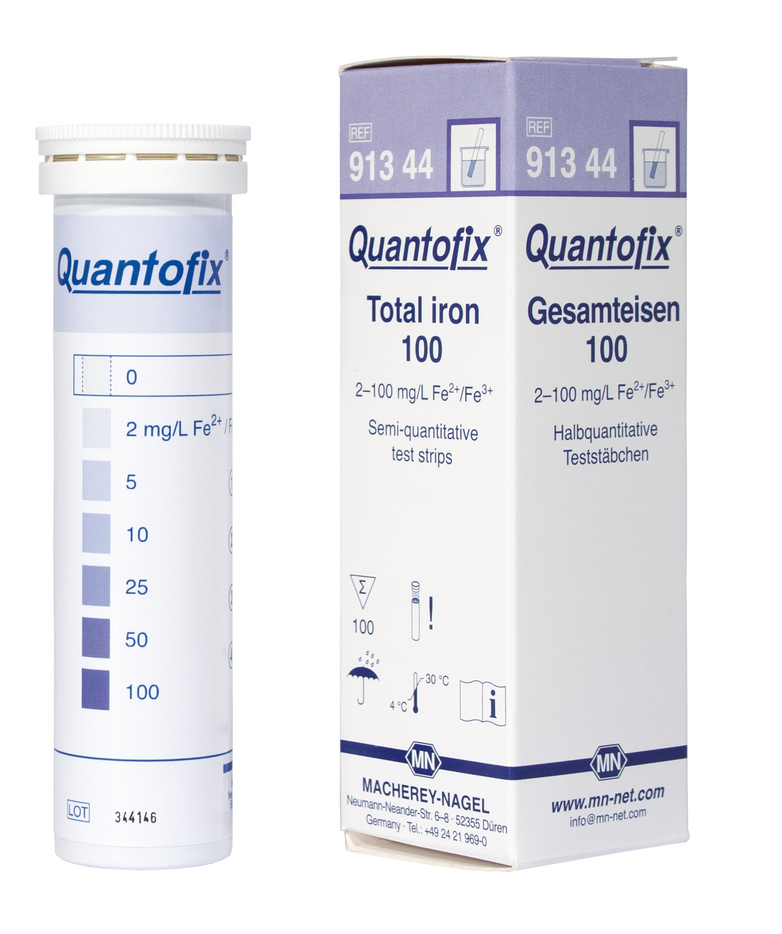 QUANTOFIX test strips Iron 100