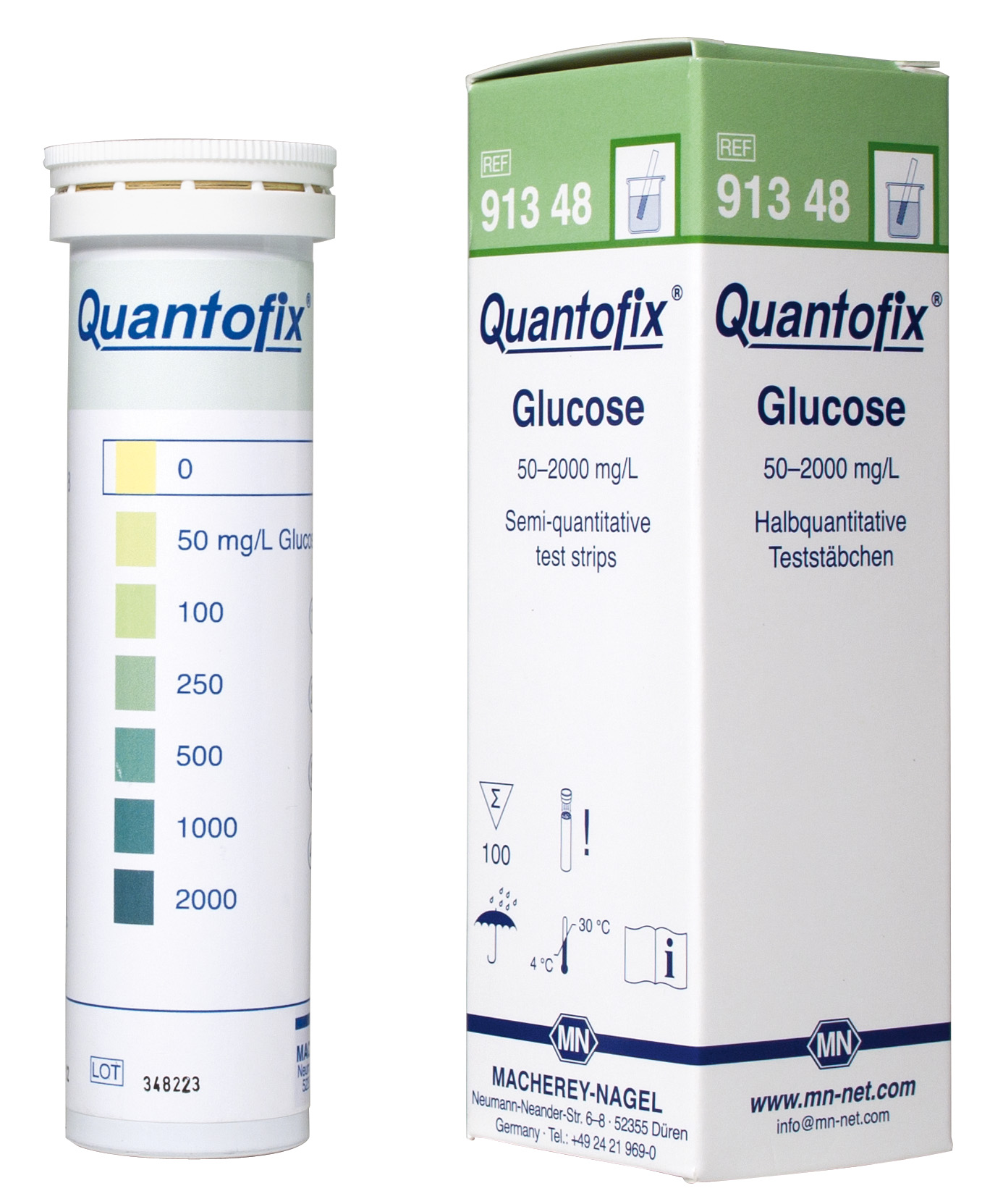 QUANTOFIX test strips Glucose