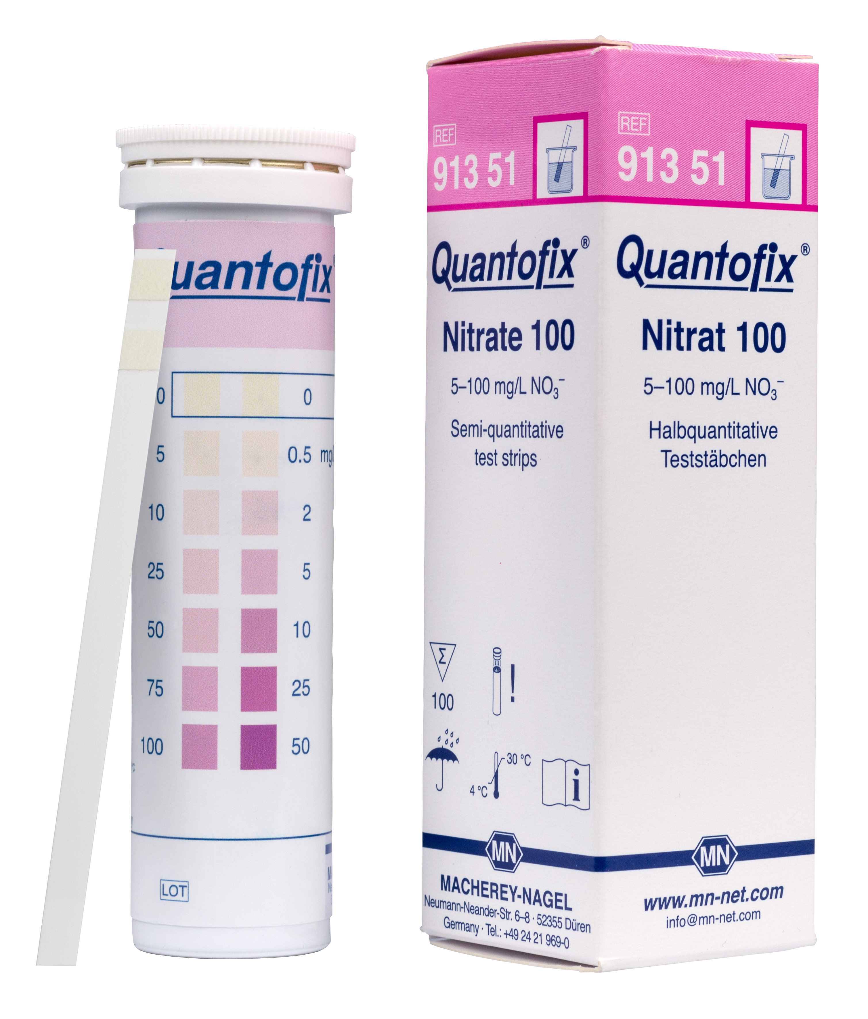 QUANTOFIX test strips Nitrate 100