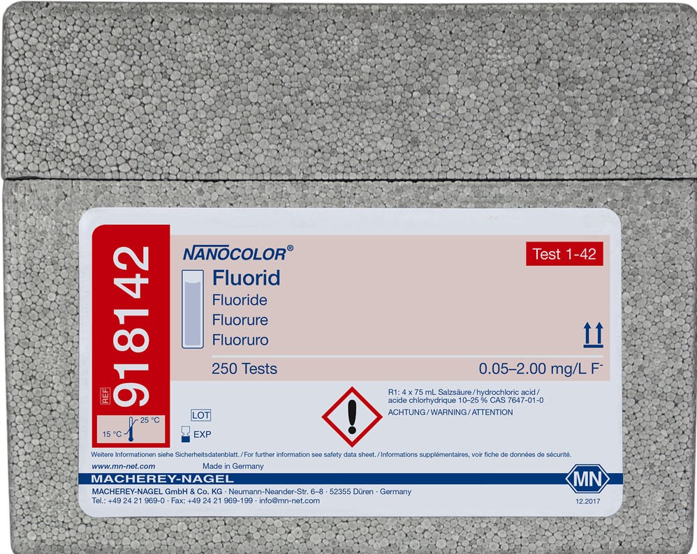 NANO Standard tests Fluoride for 500 analyses