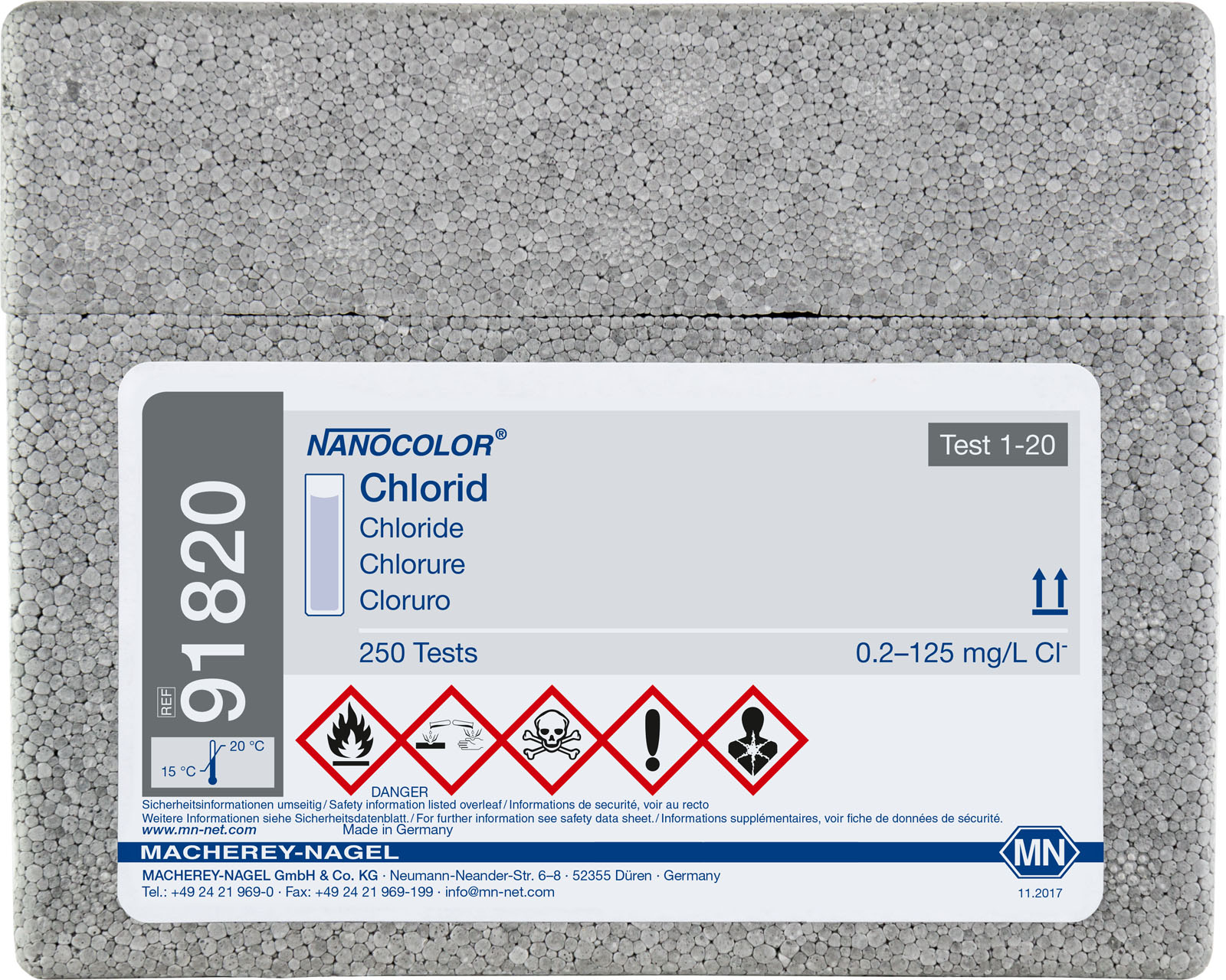 NANO Standard tests Chloride for 250 analyses