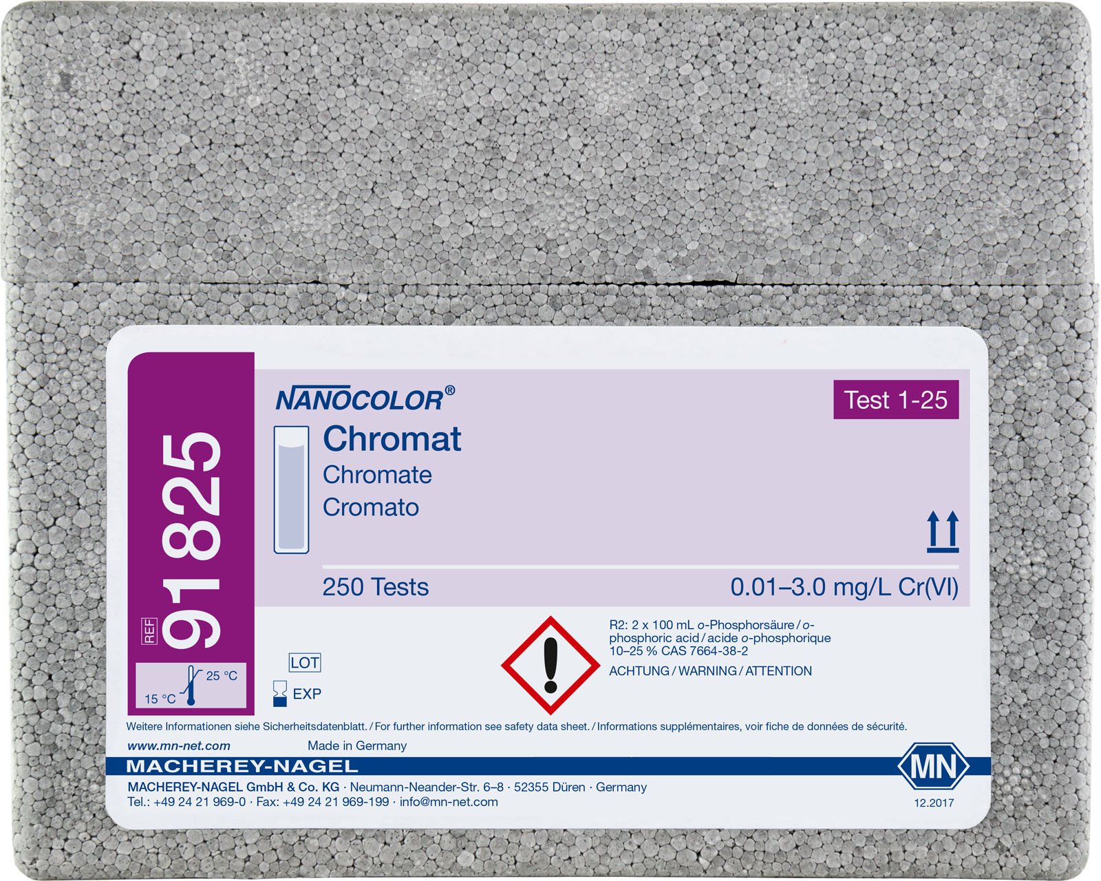 NANO Standard tests Chromate for 250 analyses