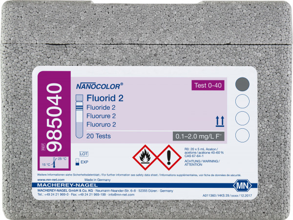 NANO Fluoride 2 0.1-2.0mg/l