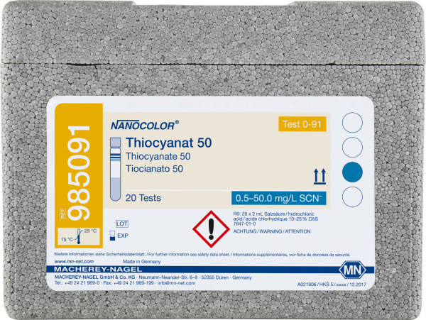 NANO Thiocyanate 50 0,5-50,0 mg/L SCN-