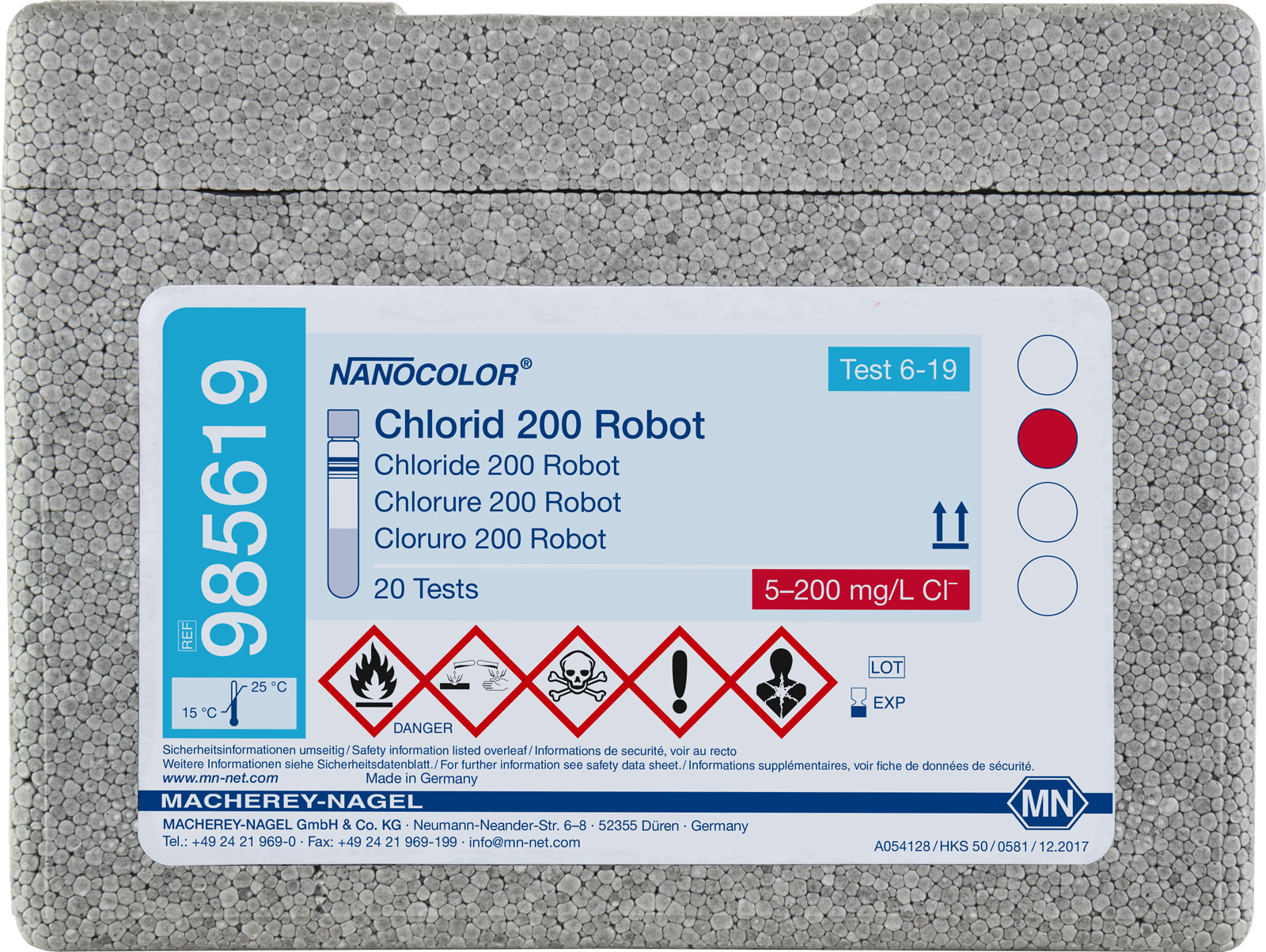 NANOCOLOR robot Chloride 200 til Robot 5-200 mg/L Cl-
