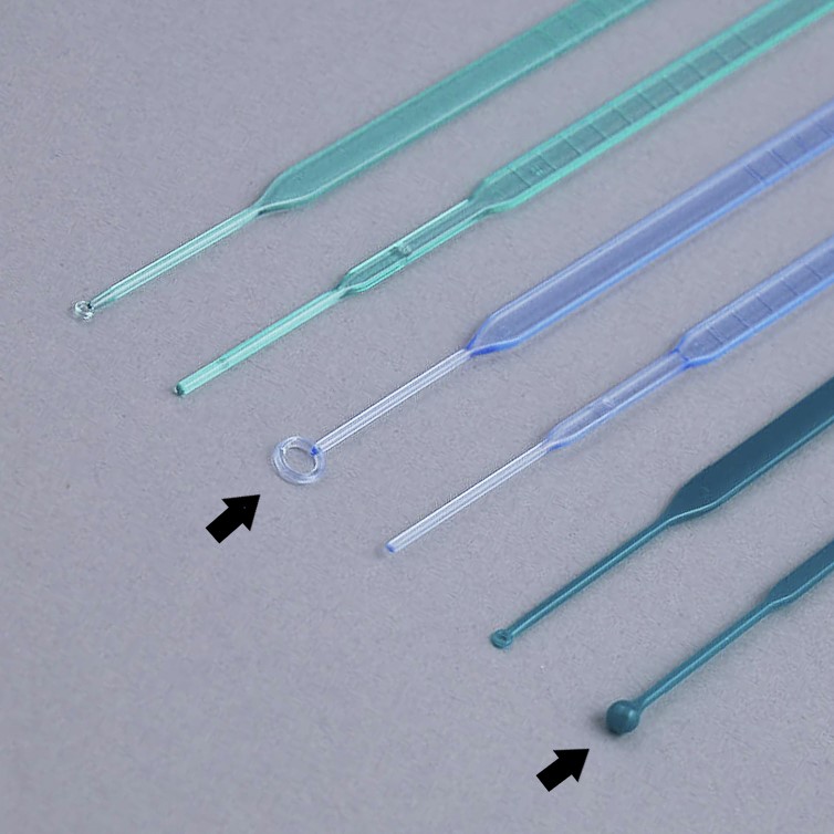 Inoculation loop 10 µl blue PS sterile, spherical end
